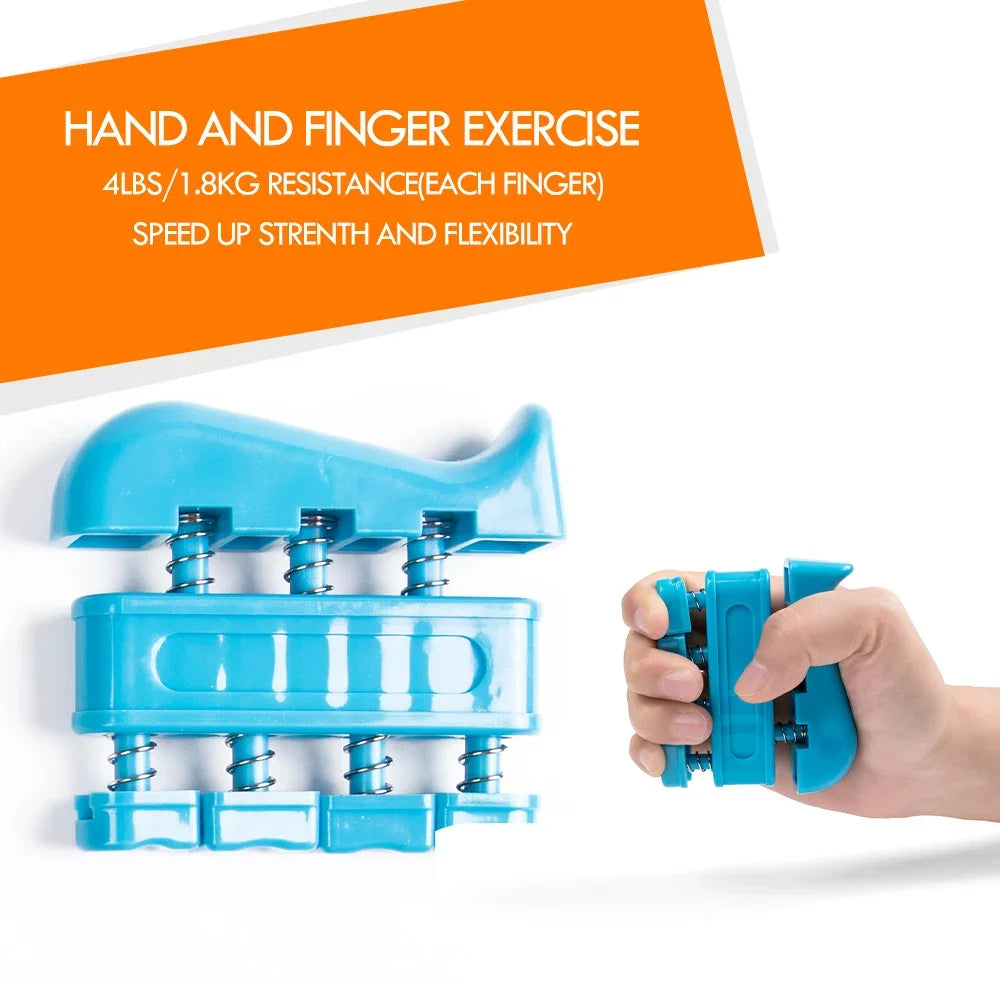 Gym Fitness Adjustable Count Hand Grip Set Finger Forearm Strength Muscle Recovery Gripper Exerciser Trainer Ball Decompression