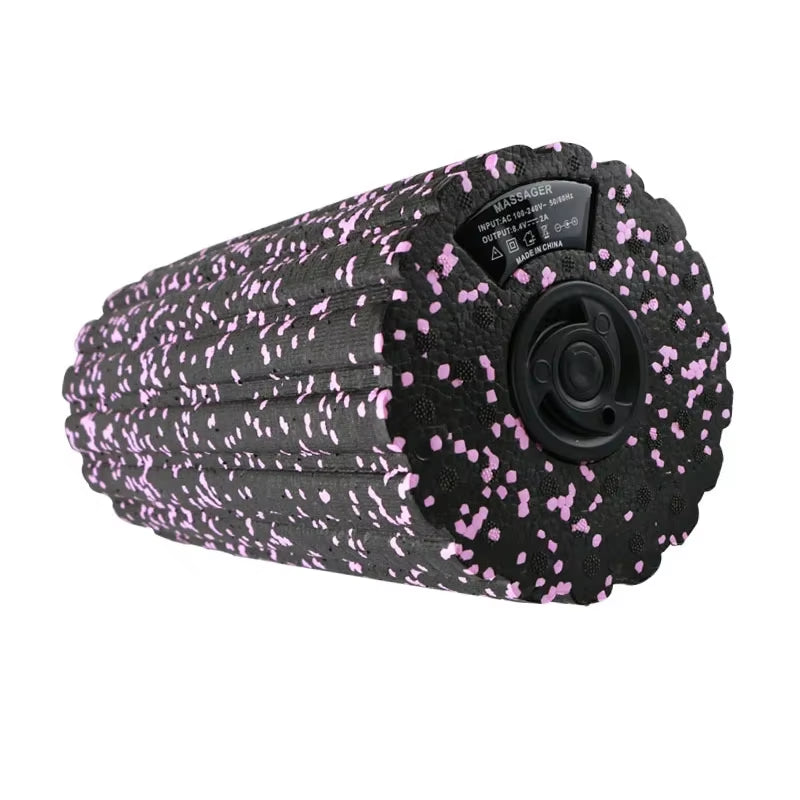 Yoga Foam Roller Electric 4-Speed Vibrating Muscle Relax Fitness Massage Stick Trigger Roll Rechargeable Pilates Exercise Block
