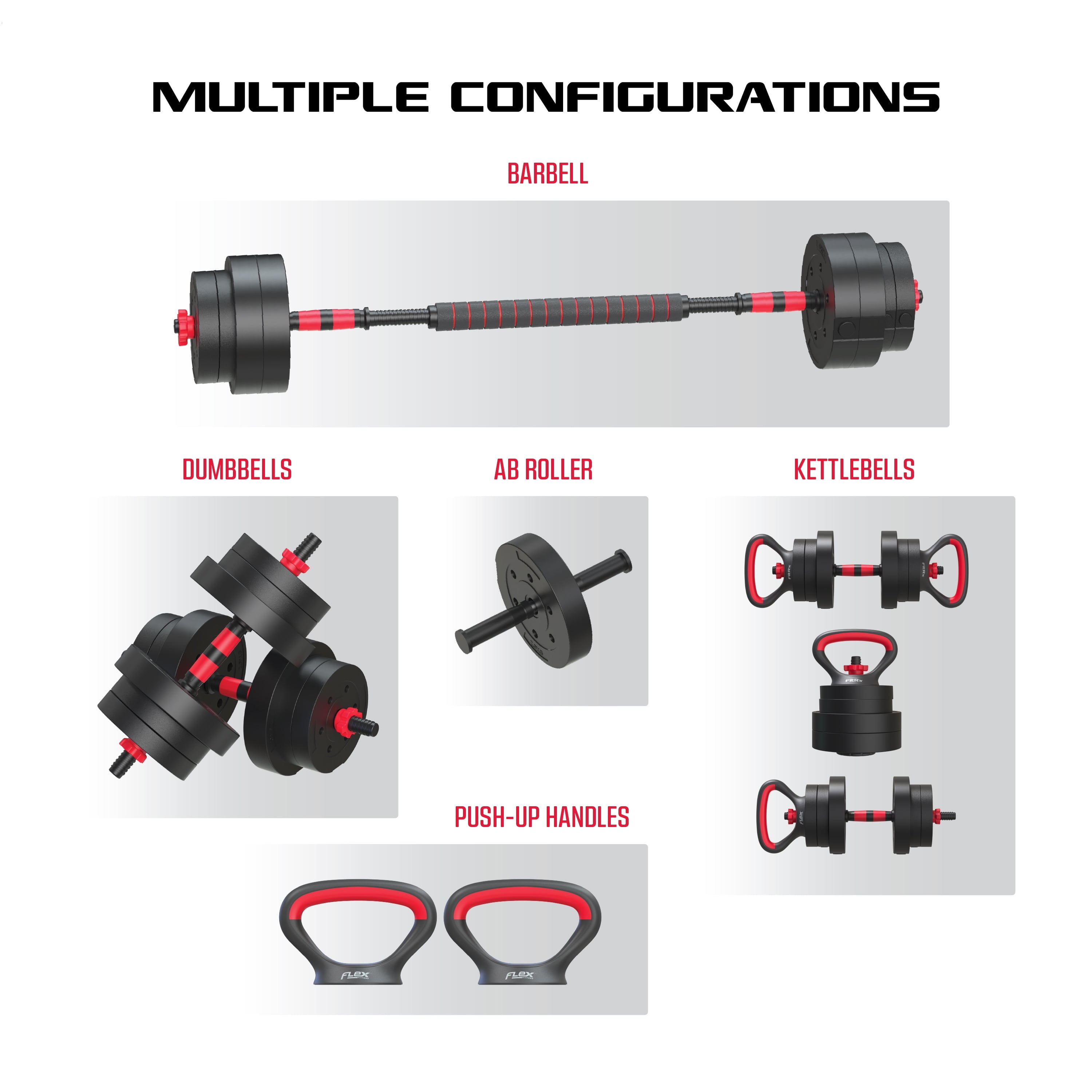 Smartbell 5-In-1 Adjustable Dumbbell and Weight Set for Home Fitness, 45 lbs