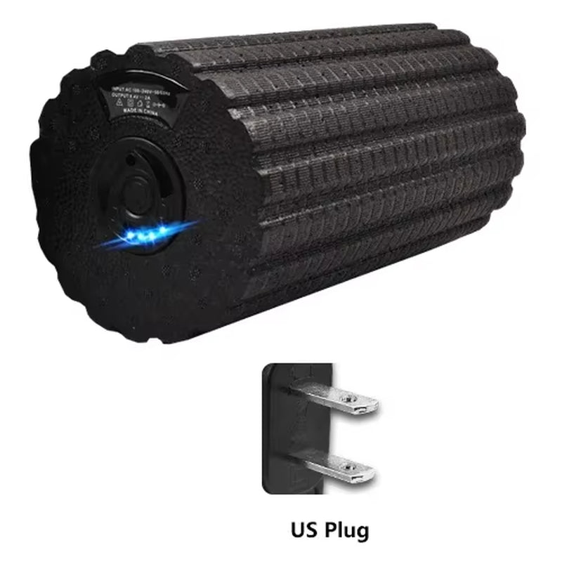 Yoga Foam Roller Electric 4-Speed Vibrating Muscle Relax Fitness Massage Stick Trigger Roll Rechargeable Pilates Exercise Block