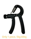 Gym Fitness Adjustable Count Hand Grip Set Finger Forearm Strength Muscle Recovery Gripper Exerciser Trainer Ball Decompression
