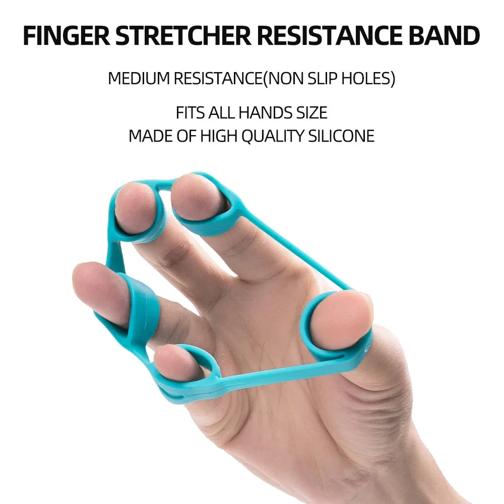 Gym Fitness Adjustable Count Hand Grip Set Finger Forearm Strength Muscle Recovery Gripper Exerciser Trainer Ball Decompression